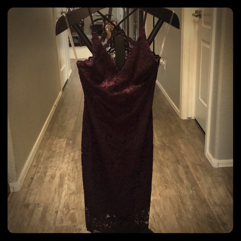 Purple Lace Dress